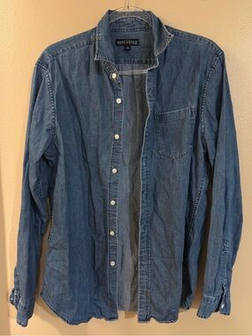 J. Crew Mercantile Men’s Denim Button Down Shirt